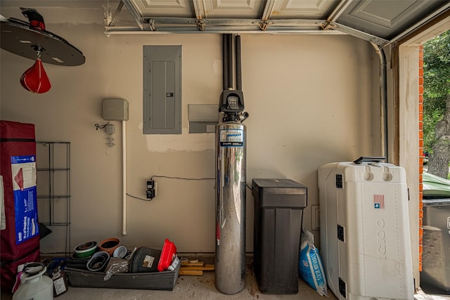 12005 Green Falls Dr, Pearland, TX 77584 - garage featuring electric panel