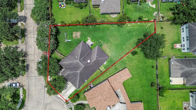 12005 Green Falls Dr, Pearland, TX 77584 - view of property location with property parcel outlined