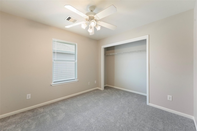 1019 Sawgrass Ridge Ln, Houston, TX 77073 - unfurnished bedroom featuring carpet flooring, a closet, and a ceiling fan