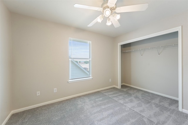 1019 Sawgrass Ridge Ln, Houston, TX 77073 - unfurnished bedroom with carpet, ceiling fan, and a closet