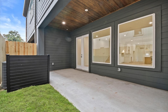 4403 Feagan, Houston, TX 77007 - view of patio / terrace featuring french doors
