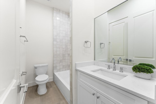 4403 Feagan, Houston, TX 77007 - full bathroom featuring vanity, shower / tub combination, and tile patterned flooring