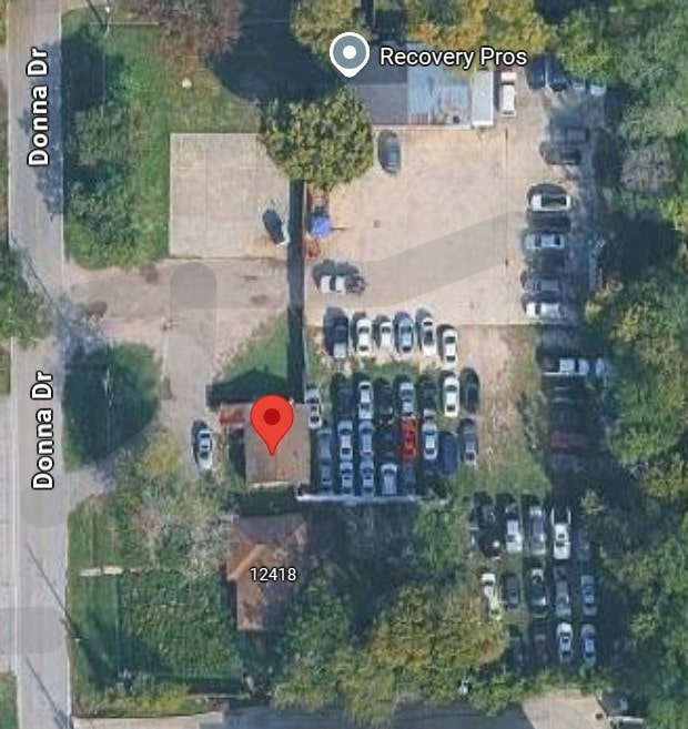 12418 Donna Dr, Houston, TX 77067 - aerial overview of property's location