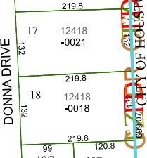 12418 Donna Dr, Houston, TX 77067 - map / location of property area