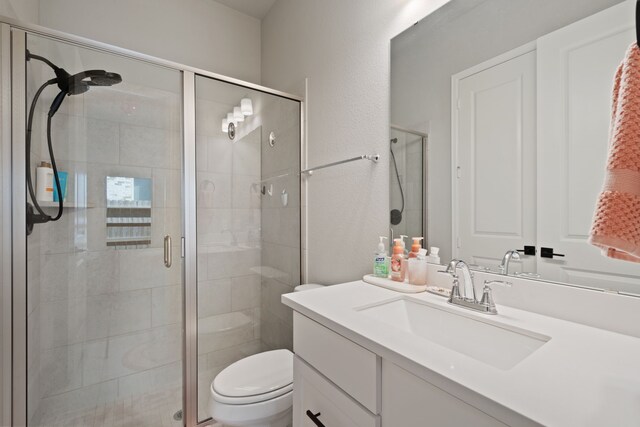 29726 Smoky Ridge Rd, Fulshear, TX 77441 - bathroom with vanity and a stall shower