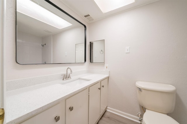 7911 Bova Rd, Houston, TX 77064 - bathroom featuring vanity and wood finished floors