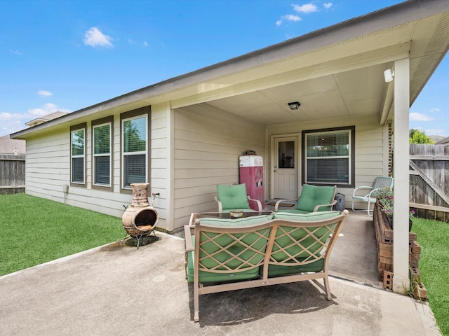 3327 Jane Way, Richmond, TX 77406 - view of patio / terrace featuring outdoor lounge area