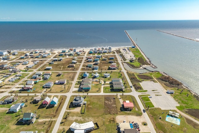 1214 Fort Velasco Dr, Surfside Beach, TX 77541 - aerial view of property and surrounding area with a large body of water