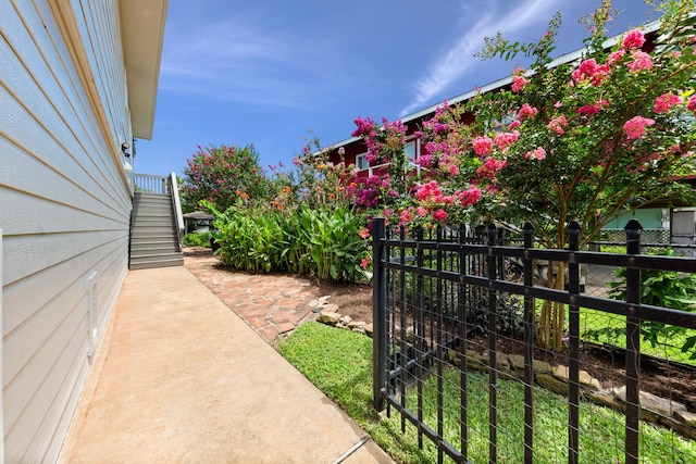 1115 Sunset, Dickinson, TX 77539 - view of patio featuring stairway