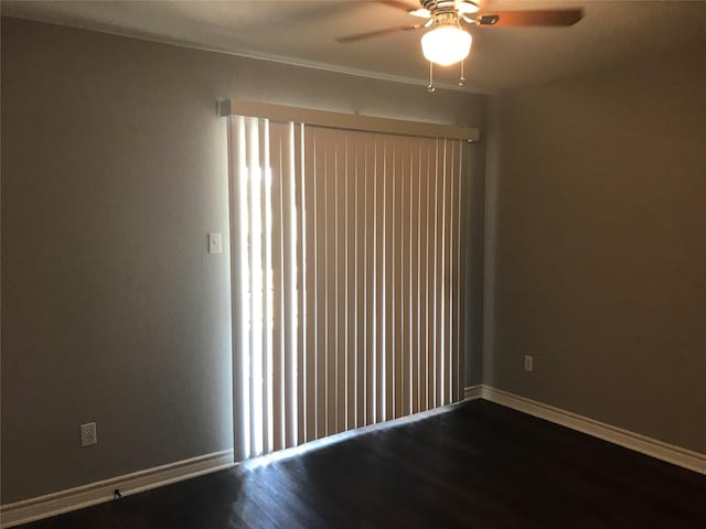 5625 Antoine Dr Unit 903, Houston, TX 77091 - spare room featuring ceiling fan and wood finished floors