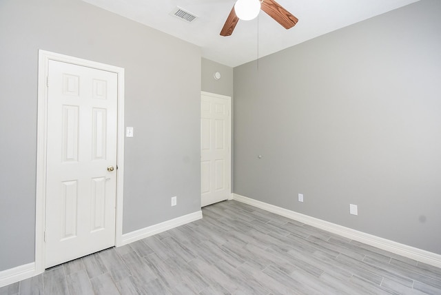 4706 Torrington Ct, Sugar Land, TX 77479 - unfurnished bedroom with light wood-style flooring and ceiling fan