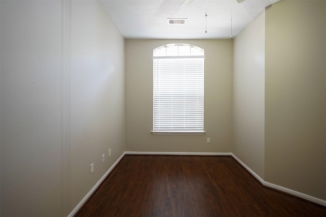 105 N Hollylaurel Cir, The Woodlands, TX 77382 - unfurnished room with wood finished floors and a ceiling fan