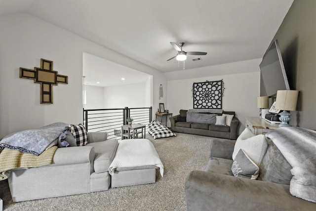10009 Gray Jay Ct, Conroe, TX 77384 - living area with a ceiling fan and carpet flooring