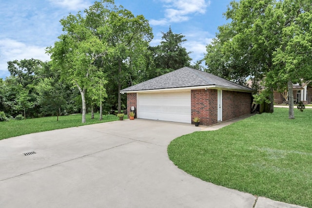 5874 Natchez Trce, Baytown, TX 77523 - detached garage with view of scattered trees