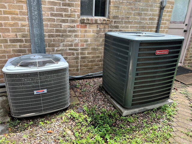 5610 Woodway Dr, Houston, TX 77056 - exterior view of a cooling unit and brick siding