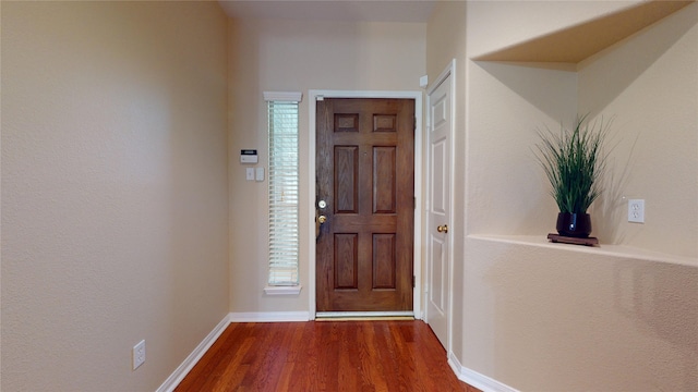 19943 Silver Rock Dr, Katy, TX 77449 - entrance foyer featuring wood finished floors and baseboards