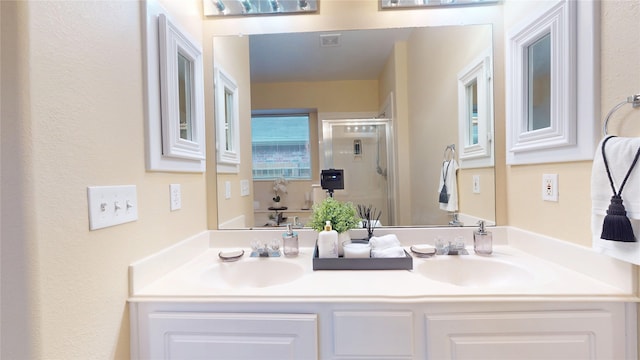 19943 Silver Rock Dr, Katy, TX 77449 - full bath featuring a stall shower and double vanity