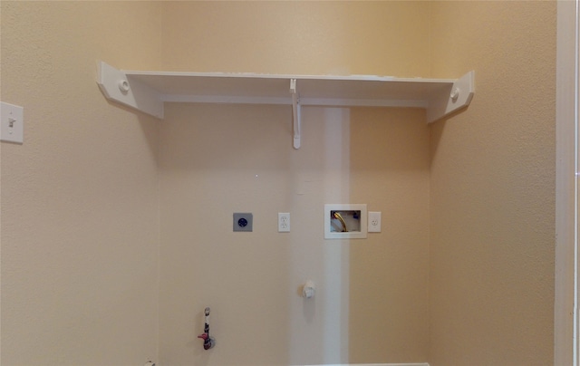 19943 Silver Rock Dr, Katy, TX 77449 - laundry room with gas dryer hookup, hookup for an electric dryer, and washer hookup