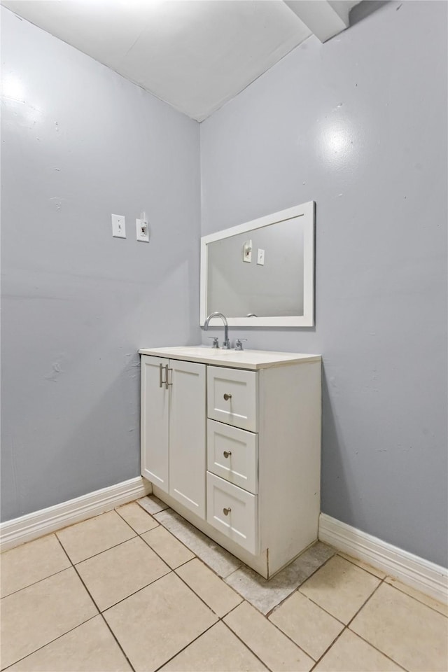 20062 S Pecos Valley Trl, Katy, TX 77449 - bathroom featuring tile patterned flooring and vanity