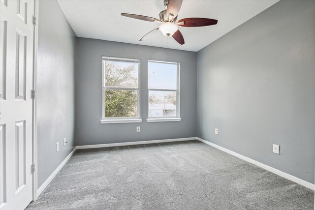 4340 Phlox St A/B, Unit A/B Houston, TX 77051 - unfurnished room with ceiling fan and carpet