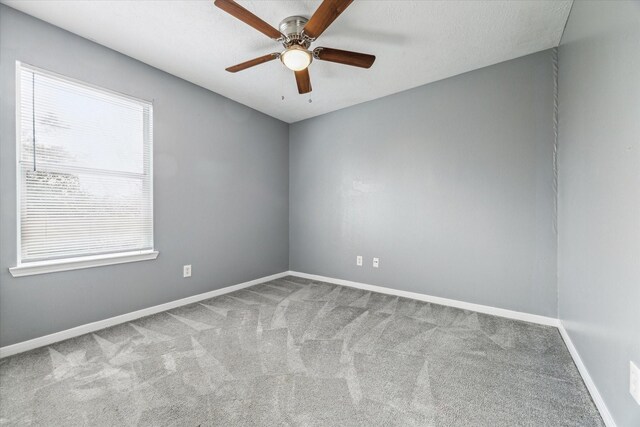 4340 Phlox St A/B, Unit A/B Houston, TX 77051 - empty room featuring carpet floors and a ceiling fan