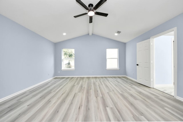 4211 Royal Manor Dr, Pasadena, TX 77505 - unfurnished bedroom with light wood-type flooring, multiple windows, and ceiling fan