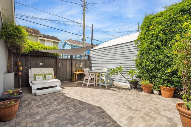 607 11th St, Galveston, TX 77550 - view of patio / terrace featuring outdoor dining space