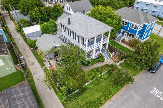 607 11th St, Galveston, TX 77550 - view from above of property