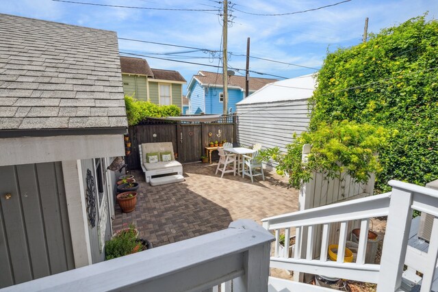 607 11th St, Galveston, TX 77550 - view of patio / terrace with outdoor dining area