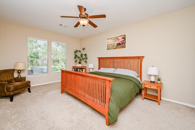 28503 Cece Glen Ct, Spring, TX 77386 - carpeted bedroom featuring baseboards and a ceiling fan