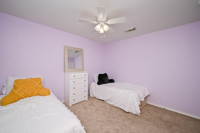 28503 Cece Glen Ct, Spring, TX 77386 - carpeted bedroom with ceiling fan and baseboards
