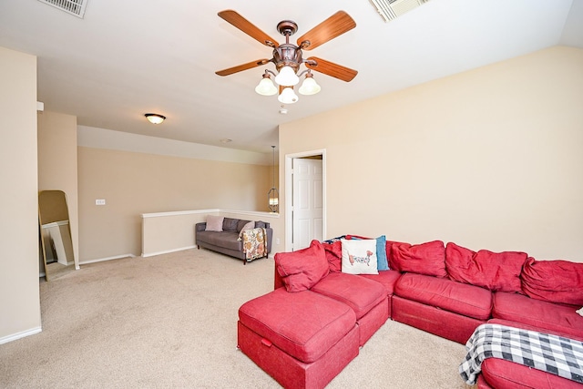 28503 Cece Glen Ct, Spring, TX 77386 - carpeted living room with ceiling fan and baseboards
