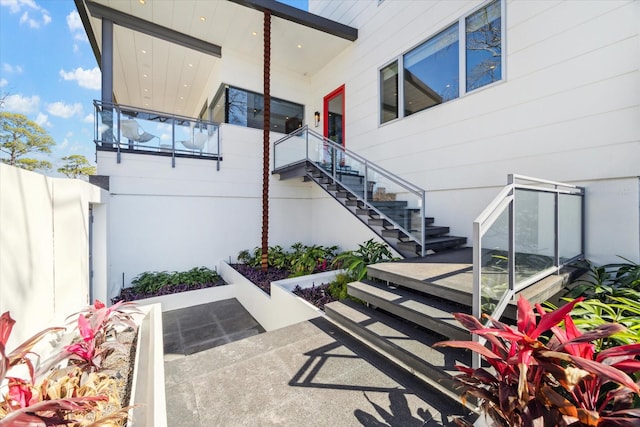 2019 Du Barry Ln, Houston, TX 77018 - view of patio with stairs