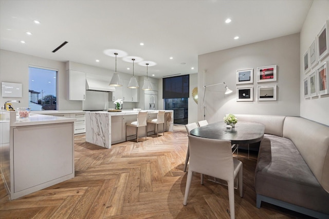 2019 Du Barry Ln, Houston, TX 77018 - dining area featuring recessed lighting