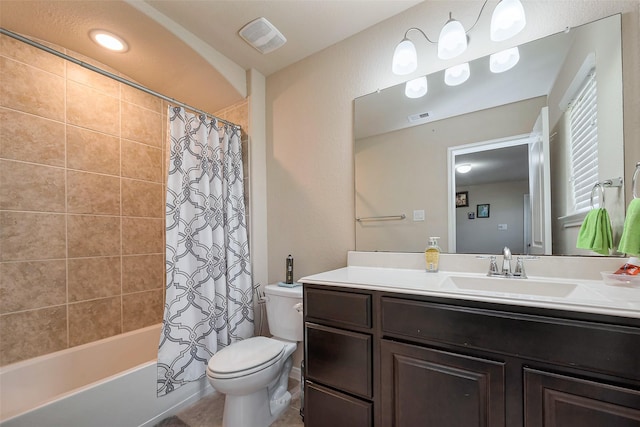 4310 Tilbury Trl, Richmond, TX 77407 - full bathroom with vanity and shower / bathtub combination with curtain