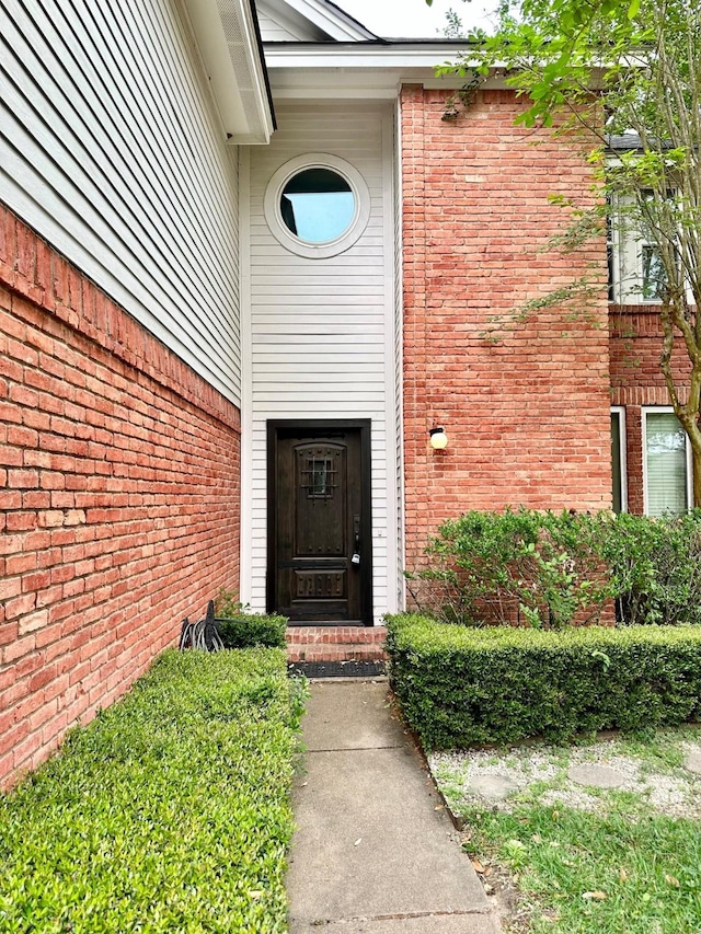 4842 Green Trail Dr, Houston, TX 77084 - property entrance featuring brick siding