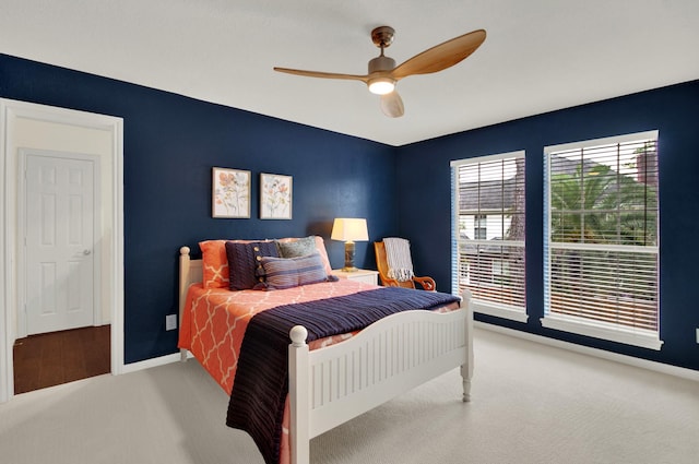 13718 Gainesway Dr, Cypress, TX 77429 - bedroom featuring carpet floors and ceiling fan