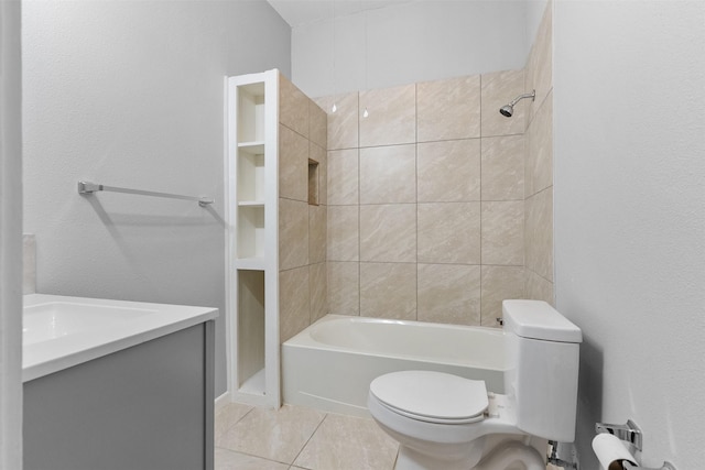 317 11th Ave N, Texas City, TX 77590 - full bathroom featuring tile patterned flooring, shower / bathtub combination, and vanity