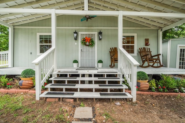 8851 US Highway 59 N, Livingston, TX 77351 - doorway to property featuring a porch