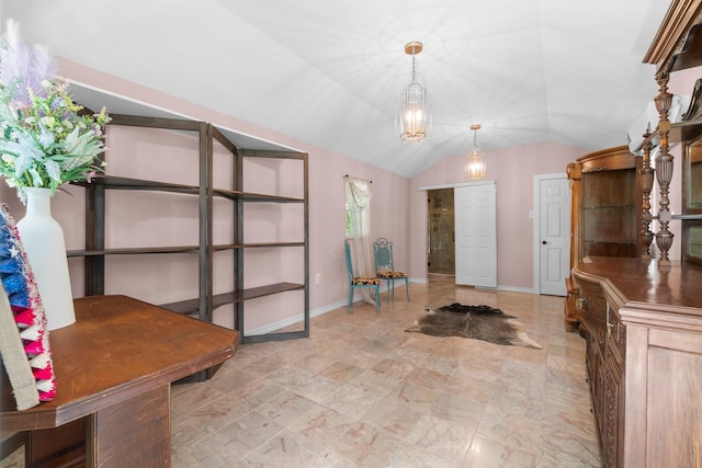 8851 US Highway 59 N, Livingston, TX 77351 - foyer entrance featuring vaulted ceiling and baseboards