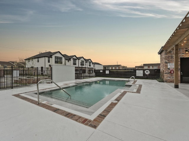 9217 Washington Hts, Houston, TX 77063 - community pool featuring a patio area and a residential view