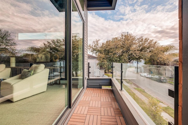 1937 W Clay St, Houston, TX 77019 - view of balcony at dusk