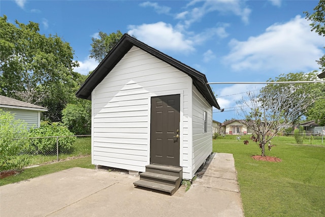 13915 Nitida St, Houston, TX 77045 - view of outdoor structure with entry steps
