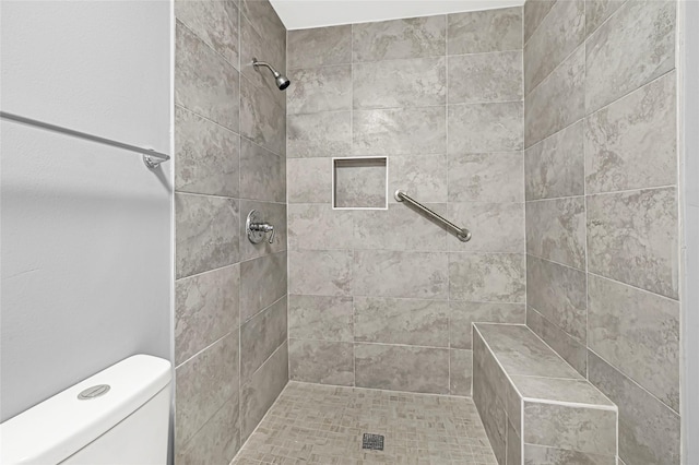 13915 Nitida St, Houston, TX 77045 - full bath with a tile shower and toilet