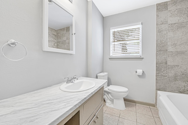 13915 Nitida St, Houston, TX 77045 - bathroom featuring vanity and tile patterned floors