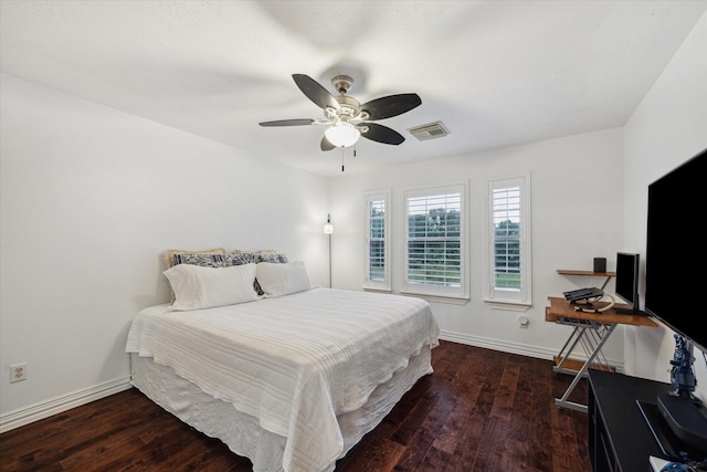 14610 Majestic Oaks, Magnolia, TX 77354 - bedroom with wood finished floors and a ceiling fan