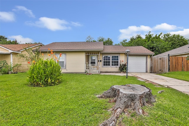 1407 Craig Dr, Galena Park, TX 77547 - ranch-style house with driveway and a garage