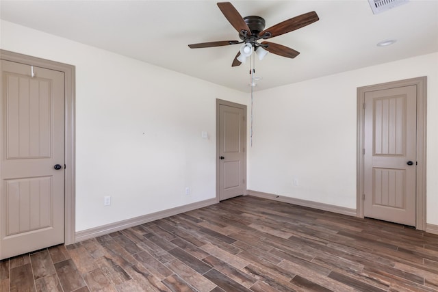 1407 Craig Dr, Galena Park, TX 77547 - empty room featuring wood finished floors and ceiling fan