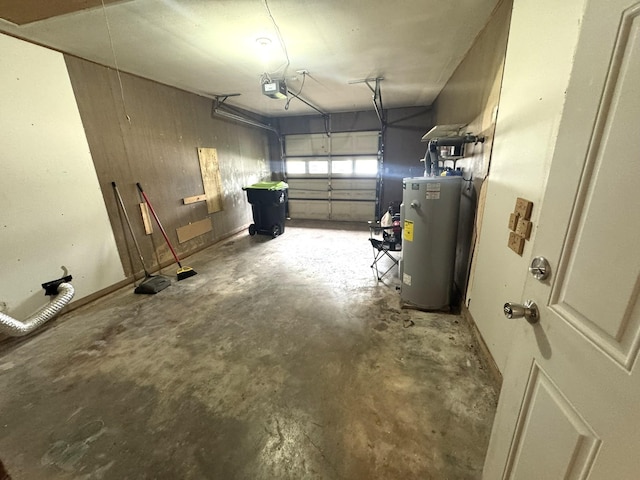 1722 Briar Ln, Wharton, TX 77488 - garage featuring water heater and a garage door opener
