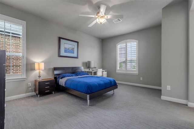 5434 Lockwood Bend Ln, Sugar Land, TX 77479 - bedroom with carpet floors and a ceiling fan